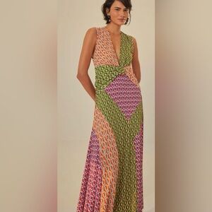 FARM Rio Colorful Patterned Maxi Dress